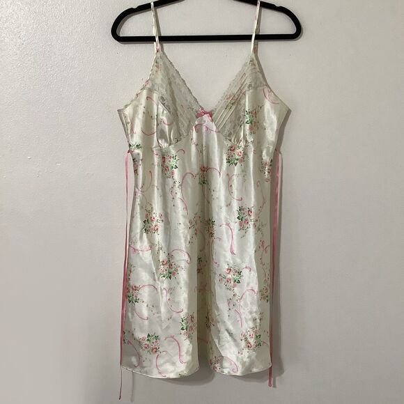 Vintage Y2K Coquette Dollette Romantic Feminine Romantic Fairy Slip Dress Large - Picture 1 of 12